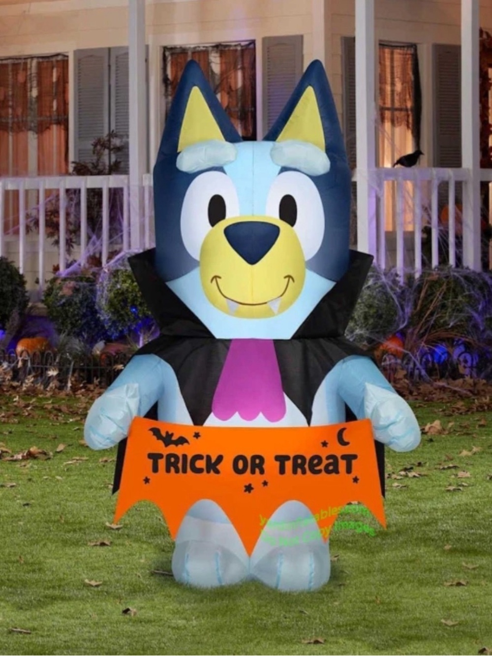 Bluey 6.5ft Halloween Trick or Treat  Airblown Inflatable Lighted Gemmy New 2025